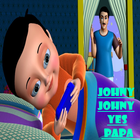 Johny Johny Yes Papa Nursery Rhyme - offline Video آئیکن