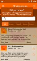 Scriptnotes screenshot 1