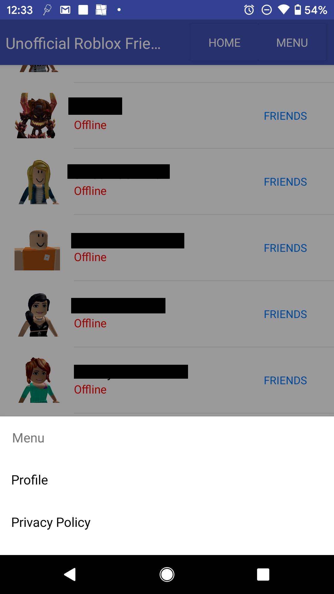 Unofficial Roblox Friends List For Android Apk Download