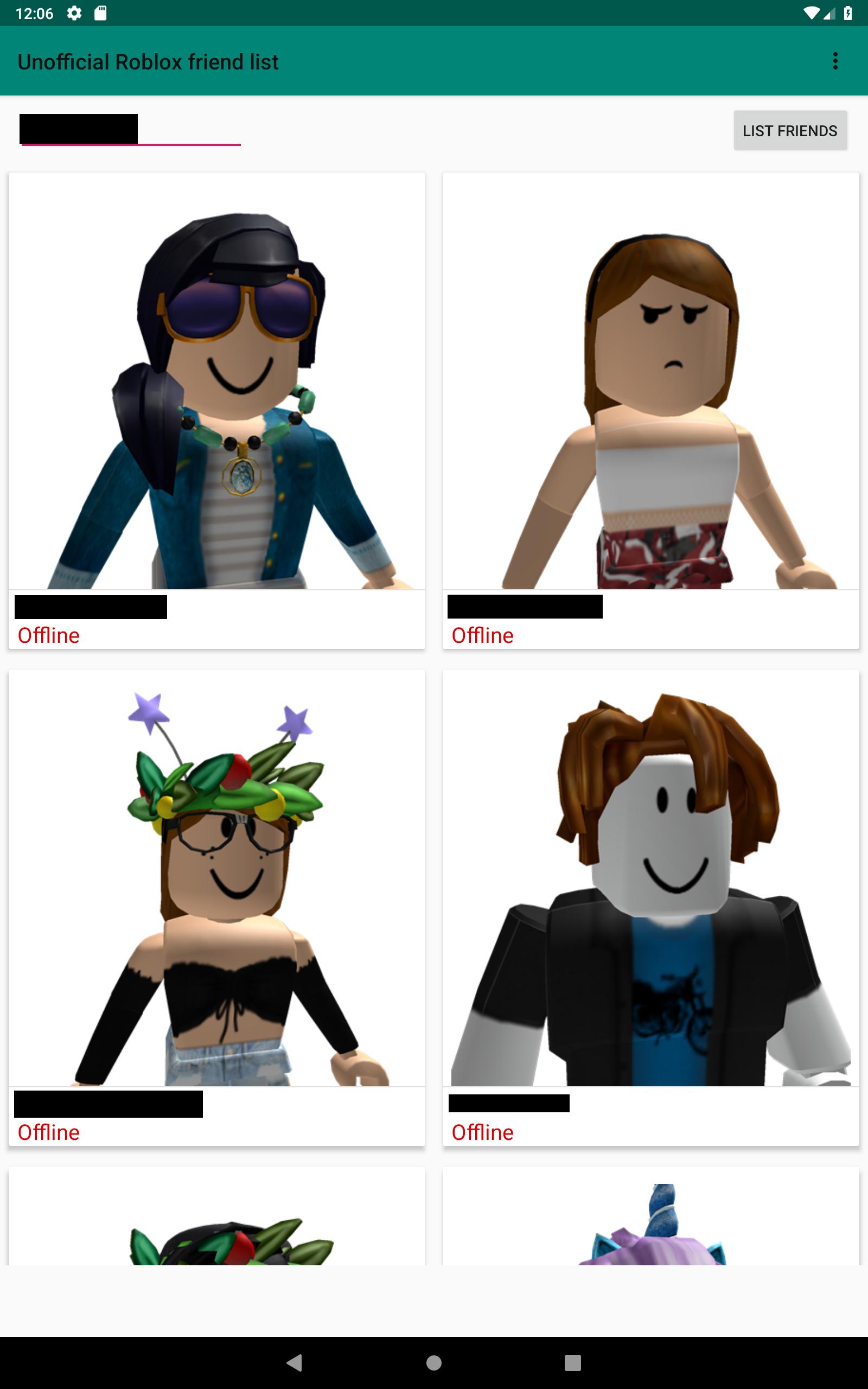 Unofficial Roblox Friends List For Android Apk Download - roblox friends api roblox free backpack