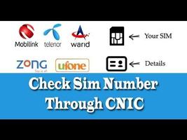 Cnic sim number check syot layar 3