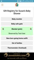 برنامه‌نما Baby Shower Registry عکس از صفحه