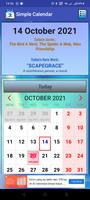 Simple Calendar Poster