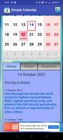 Simple Calendar ภาพหน้าจอ 1