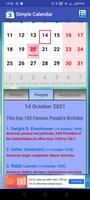 Simple Calendar ภาพหน้าจอ 2