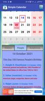Simple Calendar screenshot 2