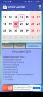Simple Calendar capture d'écran 3