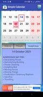 Simple Calendar ภาพหน้าจอ 3