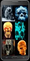 Horror- und Schädel-Wallpaper Plakat