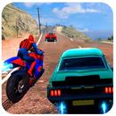 Spiderman-Auto gegen Fahrrad-Rennen Ultimate APK