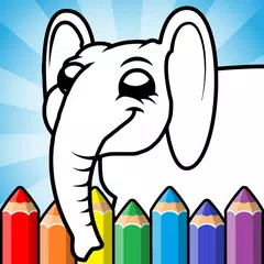 Easy coloring pages for kids Icon