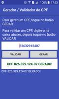 Gerador e Validador de CPF poster