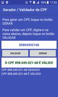 Gerador e Validador de CPF screenshot 2