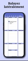 Planner Hebdomadaire - Note Affiche