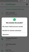 1 Schermata DISA for Android (Callthrough)