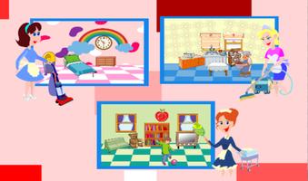 clean up house games for girls syot layar 1