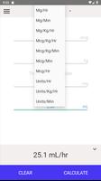 برنامه‌نما IV Infusion Calculator عکس از صفحه