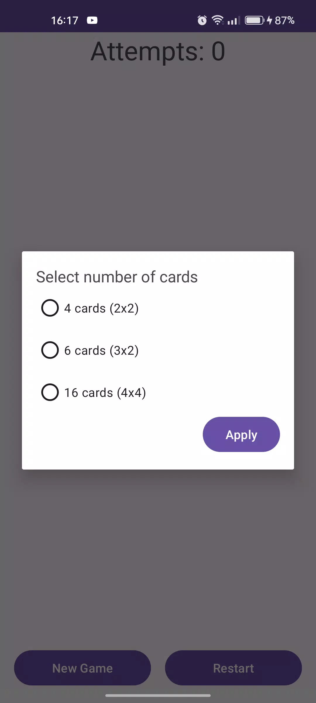 Memory Cards Challenge