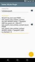Tasker SQLite Plugin Affiche