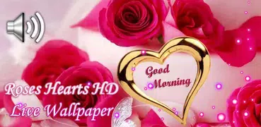 Roses Hearts HD Live Wallpaper