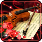 Roses Music live wallpaper icône