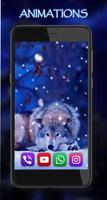 برنامه‌نما Wolves Night Live Wallpaper عکس از صفحه