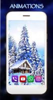 Winter Snow Falling تصوير الشاشة 1