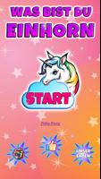 Quiz: Was machst du Einhorn? Witz Plakat