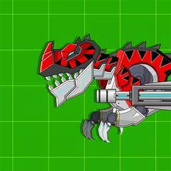 Red T-Rex Robot Dinosaur XAPK download