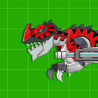 Red T-Rex Robot Dinosaur icon