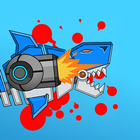 Robot Gun Shark Double Attack ícone