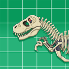 T-Rex Dinosaur Fossils Robot ไอคอน