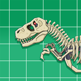 T-Rex Dinosaur Fossils Robot أيقونة
