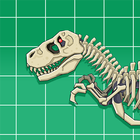 T-Rex Dinosaur Fossils Robot icon