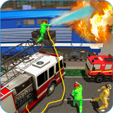 Burning Metro Train-Emergency Fire Engine Driver آئیکن
