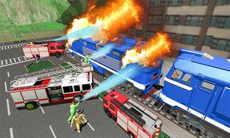 Burning Metro Train-Emergency Fire Engine Driver screenshot 1