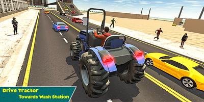 Tractor Wash Service - Farming Simulator पोस्टर