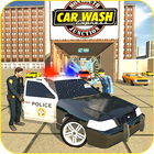 Police Car Parking - Smart Gas Guzzler Wash ไอคอน