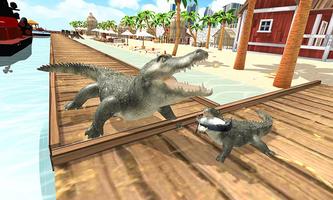 Crocodile Family Beach & City Attack 2019 screenshot 1