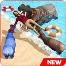 Hippo Family Simulator - Beach & City Attack 2019 APK