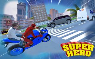 Light Speed Hero Bike Taxi Dri Affiche