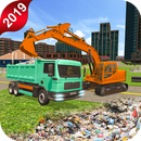 Off-Road Garbage Excavator Sim-City Clean Mission APK