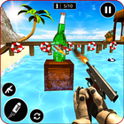 Real Gun Bottle Shooter Simulator 2019 أيقونة
