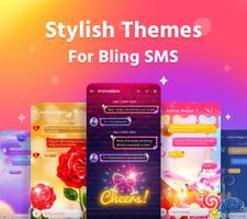 Bling SMS الملصق