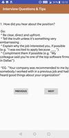 Interview Questions & Tips screenshot 1