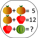Super IQ 2 - Math logic quiz with fruit images