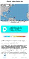 Tropical Hurricane Tracker Affiche