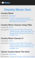 Country Music Quiz capture d'écran 1