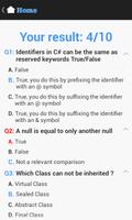 C Sharp # Test & Flashcard ภาพหน้าจอ 3