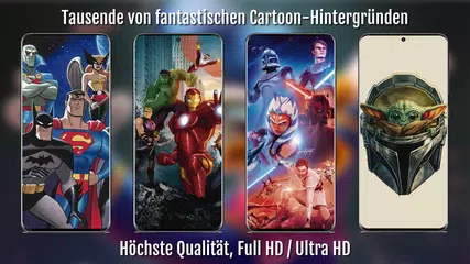 Cartoon-Hintergründe HD / 4K XAPK Herunterladen